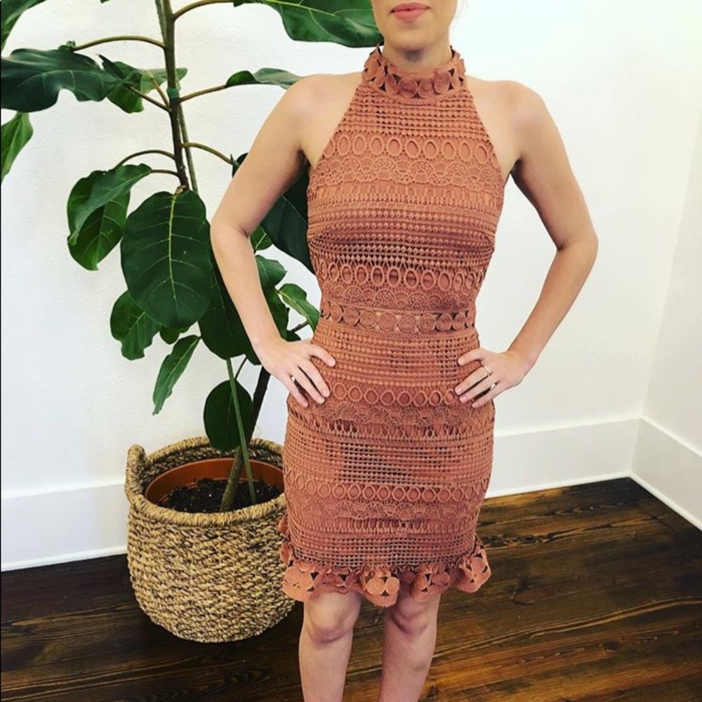 Mauve cocktail dress